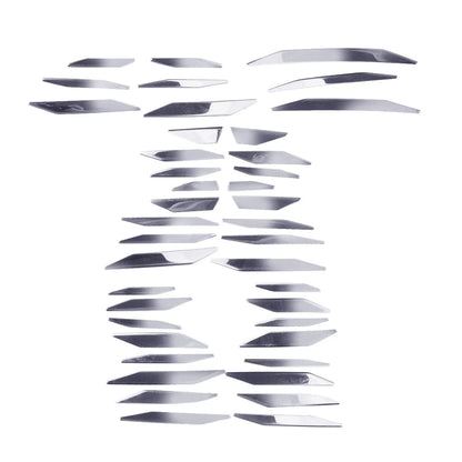 Silver Front Grille Trim Panel for Toyota Highlander (2020-2022)