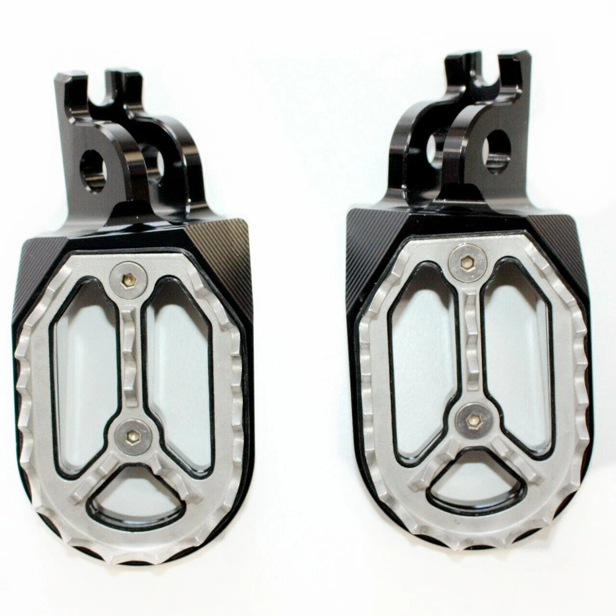 CNC Black Stainless Foot Pegs for Honda CRF250 Motorcycle (2004-2023)