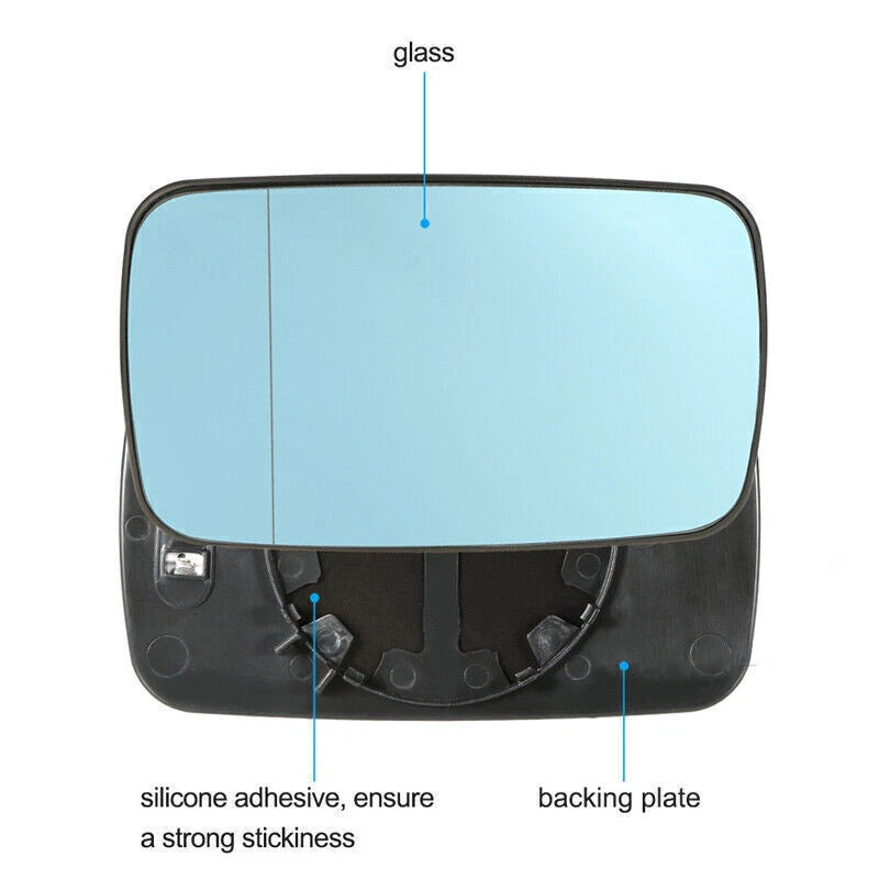 Tinted Heated Mirror Glass for BMW E46 E39 (2000-2006) - Driver/Passenger Side
