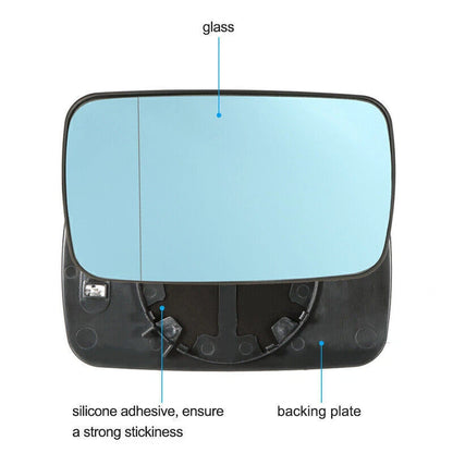 Tinted Heated Mirror Glass for BMW E46 E39 (2000-2006) - Driver/Passenger Side