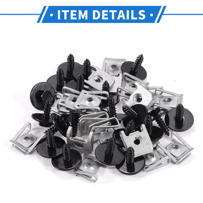 30 x Car Fender Liner Splash Shield Bumper Cover Screws for BMW 1 Series (2011)