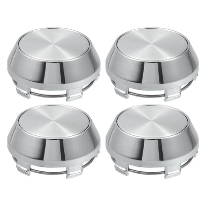 4 x ABS Chrome Silver Wheel Center Cap Rim Hub Cover 60mm for Universal (N/A)