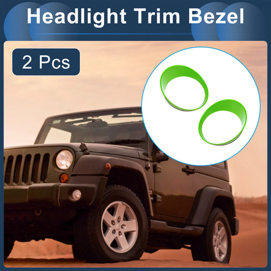 2 x Front Left & Right Headlight Trim Bezels for Jeep Wrangler (2027)