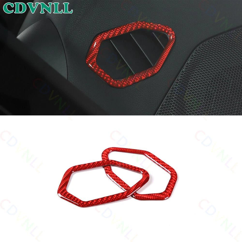 Red Carbon Fiber Dashboard Vent Trim for Subaru BRZ GR86 (2022–2024)