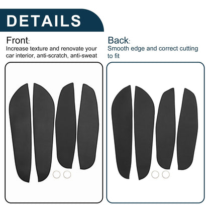 Car Door Leather Anti Kick Pad Sticker for BMW 3 Series (2013-2019) 1 Set
