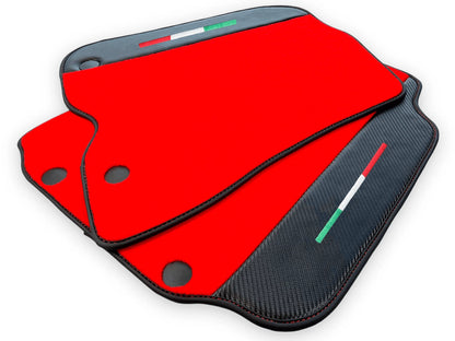 Red Floor Mats for Ferrari 812 Superfast (2017-2023) - AutoWin Brand