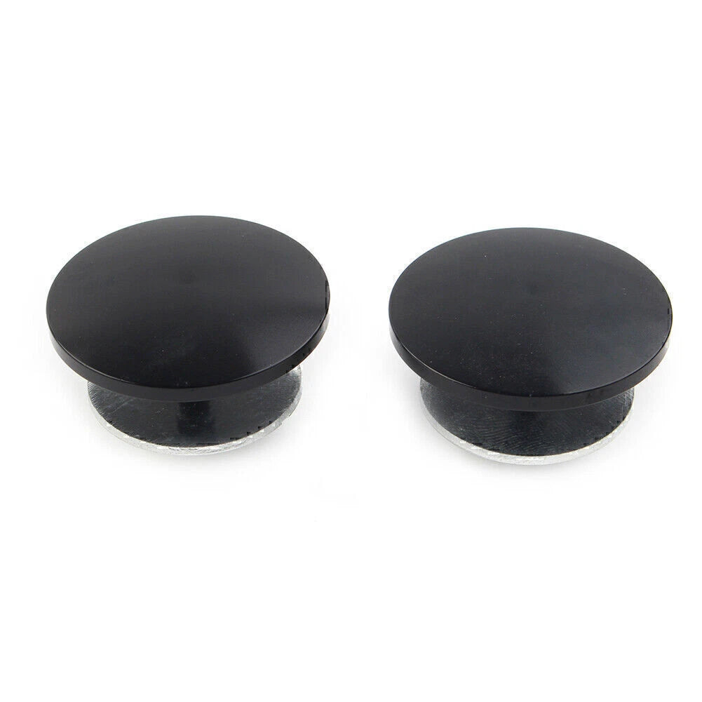Black Aluminum Inner Fairing Mirror Plugs for Harley Street Glide Trike (2009-2023)