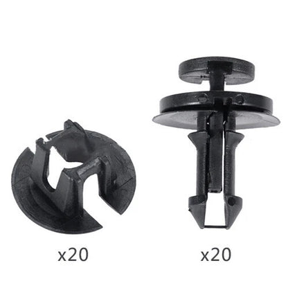 40pcs Lower Air Deflector Clips & Grommets for Chevy Silverado (2007-2023)