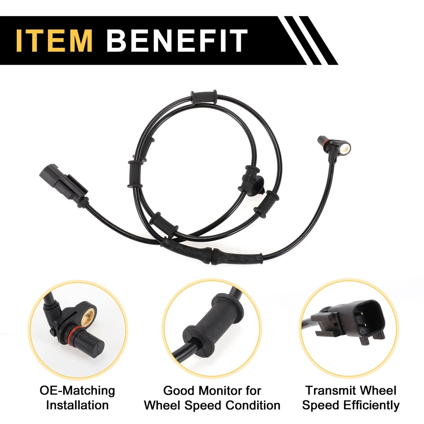 ABS Wheel Speed Sensor for Dodge Ram 3500 Front Left & Right 2006-2008