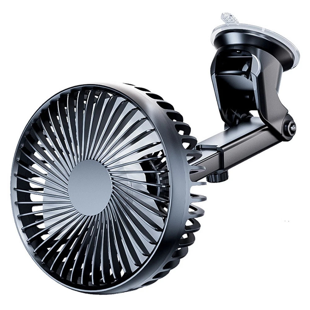 Desk USB Fan and Car Fan with Adjustable Speed Settings