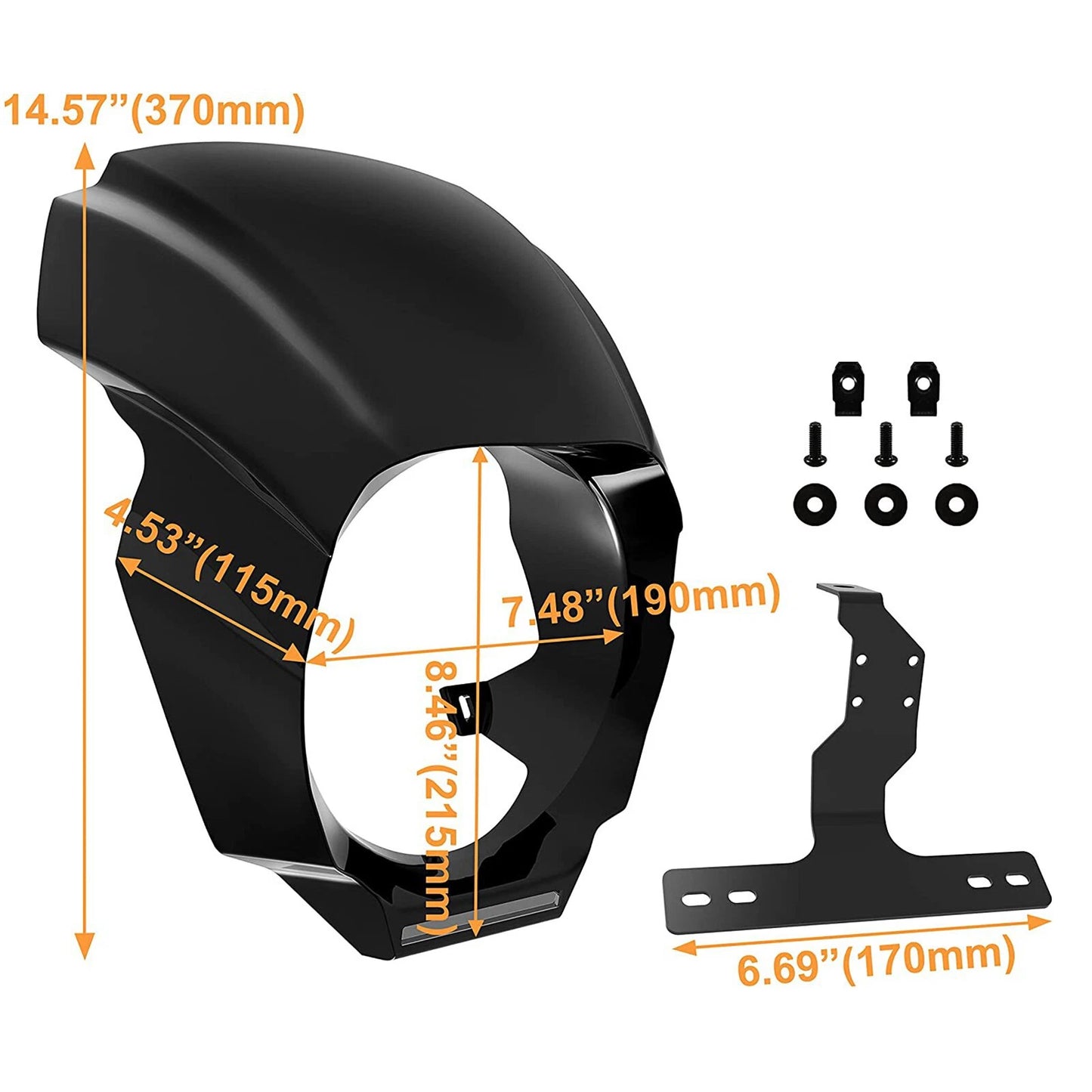 Headlight Fairing Cover W/ Light for Harley Softail (2018-2023)