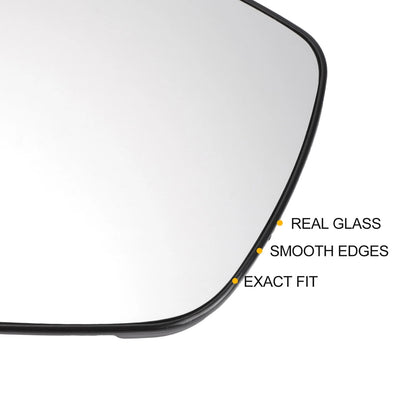 Right Side Heated White Mirror Glass for Peugeot 208, 308 (2013-2019)