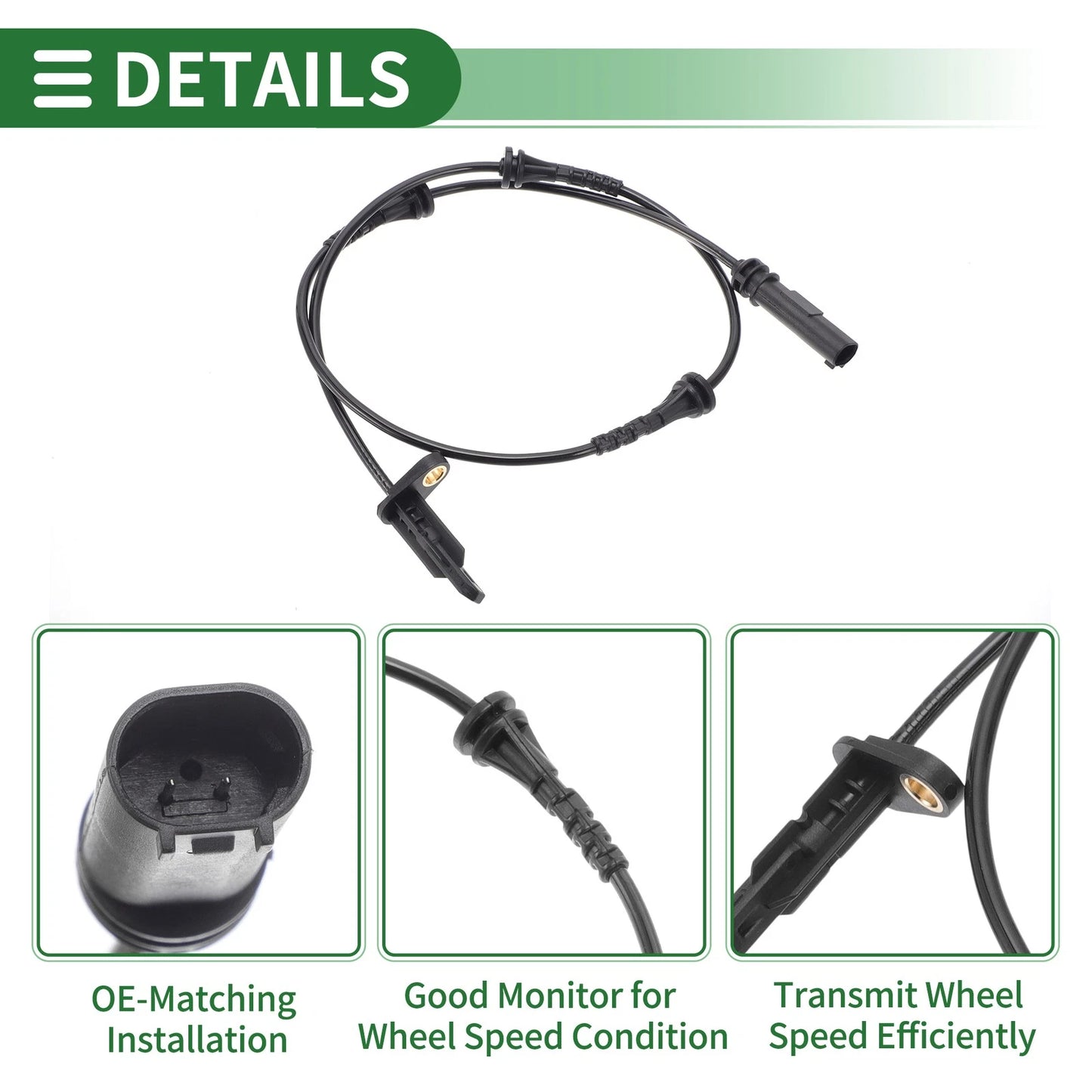 ABS Wheel Speed Sensor for BMW X3 G01 All Engine (2018-2023) 2 x Rear
