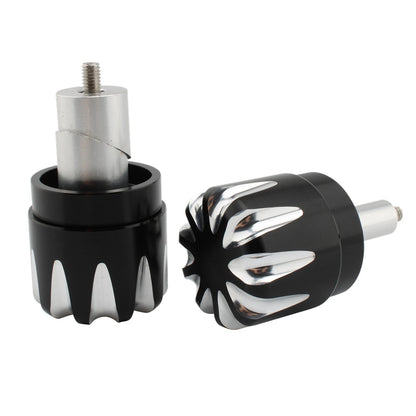 2 x Black White Front Wheel Axle Nut Cap Covers for BMW RnineT (2017-2022)