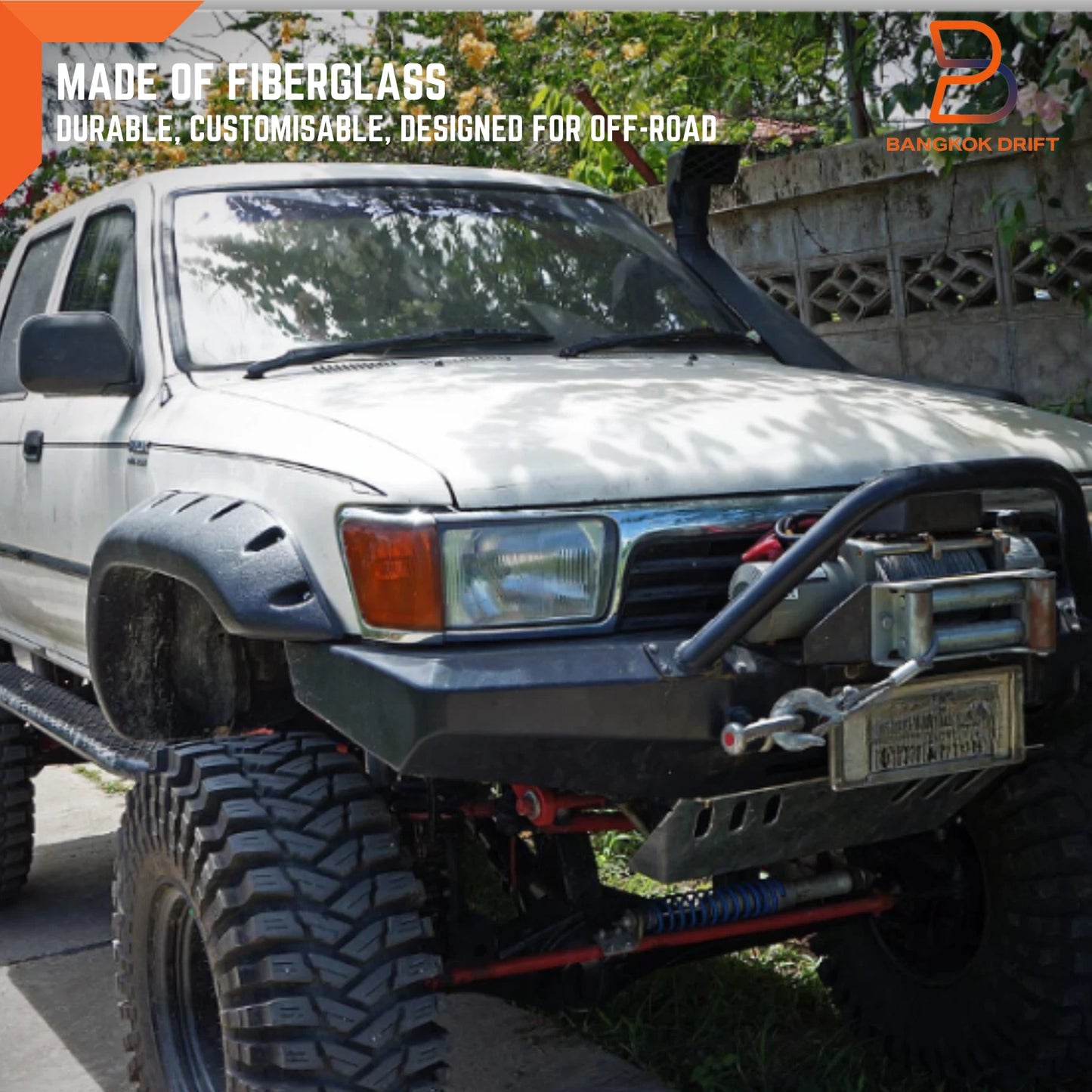 Front Jungle Fender Flare Arch for Toyota Hilux Ute LN85 LN105 LN111 (88-96)