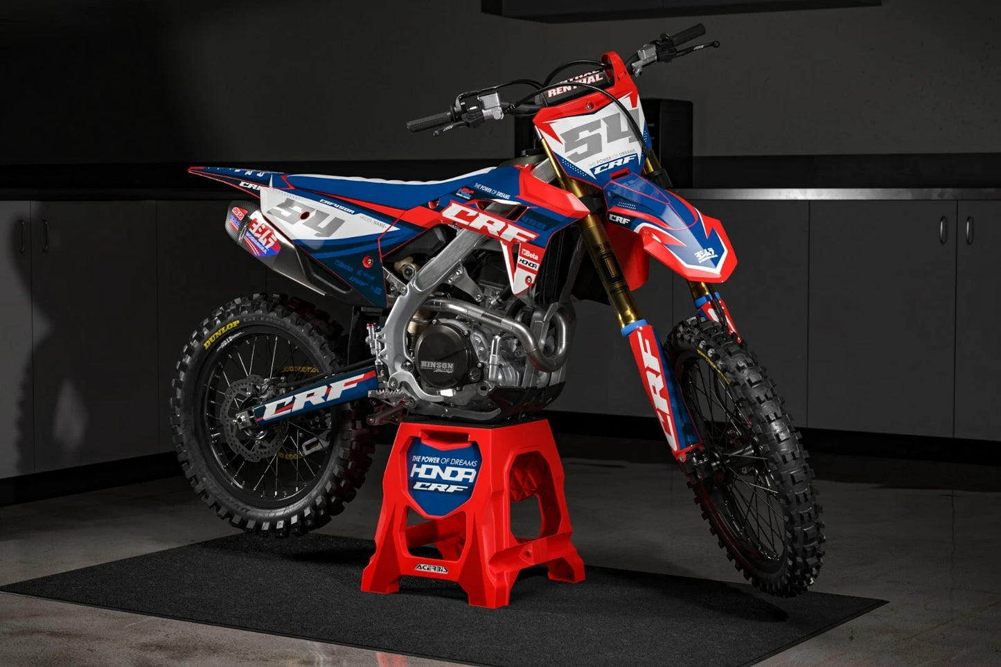 FIERCE STYLE Custom Graphics Full Kit for Honda CRF 110 (2013-2018)