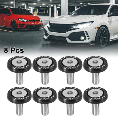 8 x Fastener M6 Bumper Washer Bolt Trunk Mudguard Hatch for Motorcycle