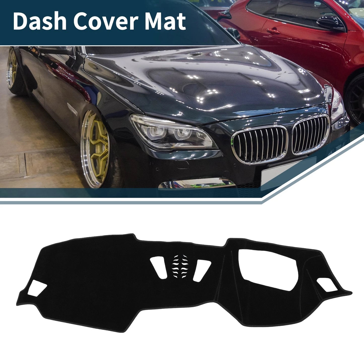 Dashboard Cover Mat for BMW 4 Series (2021) Sun Protector Black