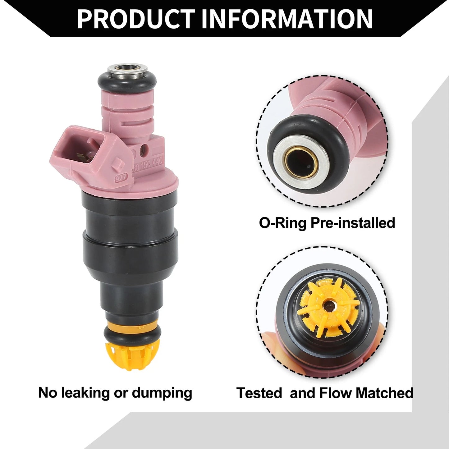 Fuel Injector for BMW 328i Base 1996-1999 2.8L Pink 1 x Unit
