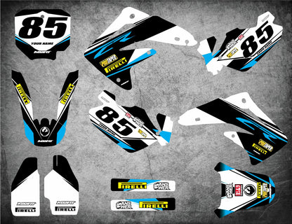 Custom Graphics Full Kit for Honda CR 85 EURO Style Stickers (2002-2014)