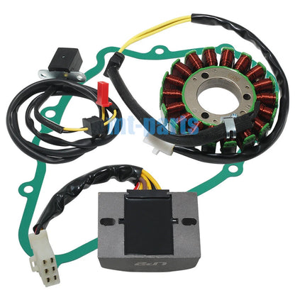 Stator Coil, Regulator Rectifier, Gasket for Kawasaki EN500 Vulcan 500 (96-09)