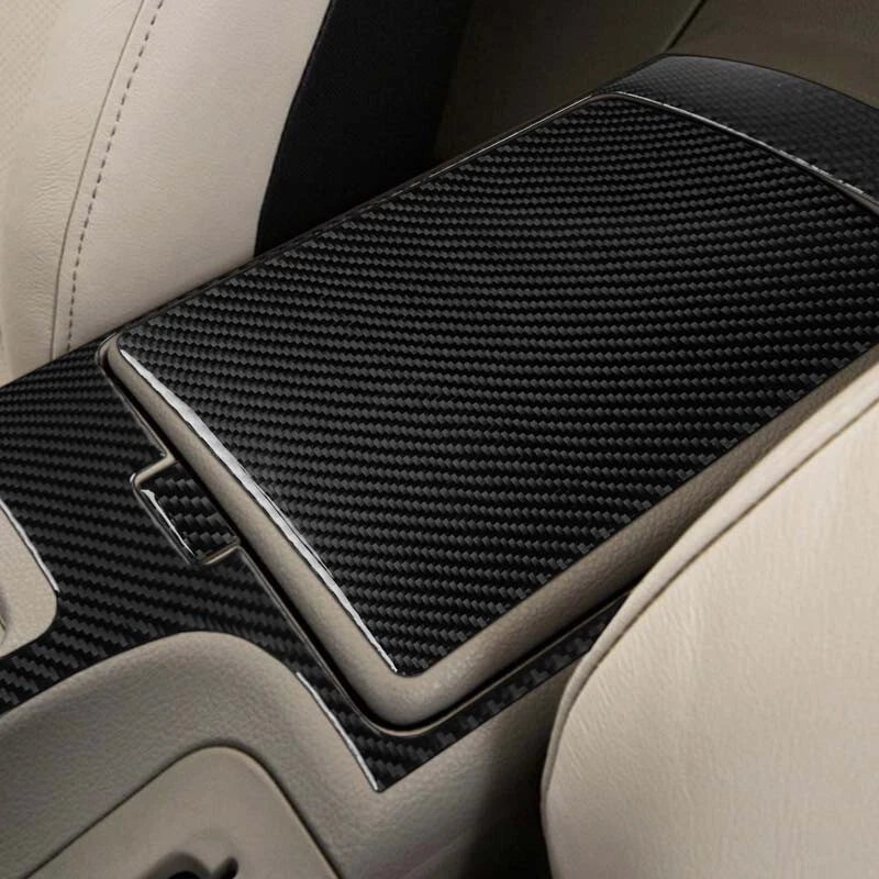 5pcs Carbon Fiber Center Console Gear Shift Cover Trim fit for 03-08 Nissan 350Z