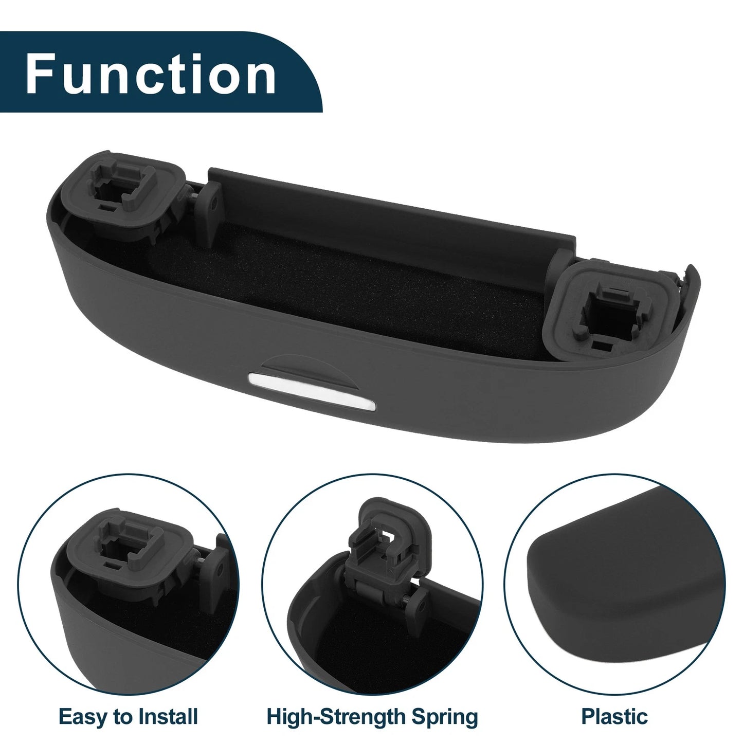 Sunglasses Case for Toyota RAV4 2019-2023 Eyeglasses Holder Storage Box Black