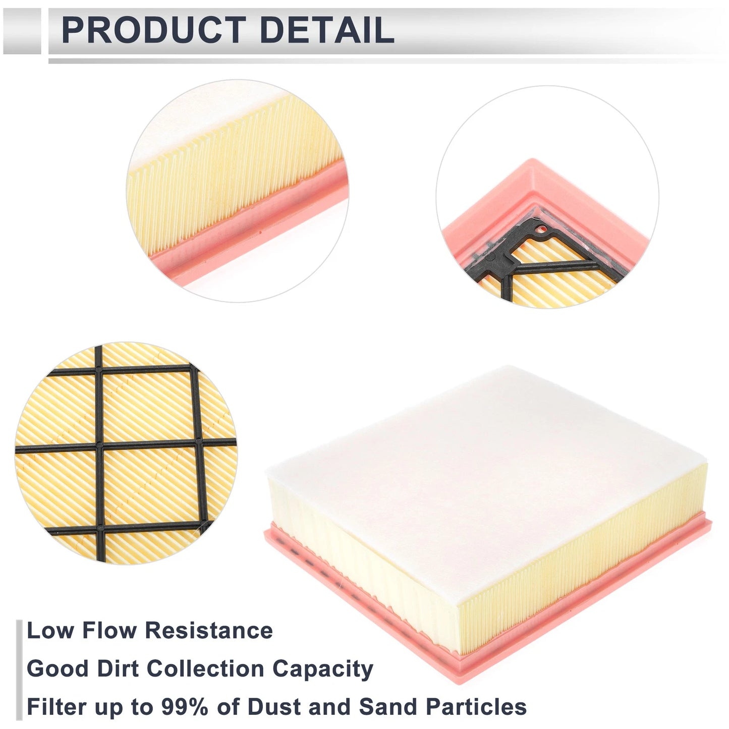 Engine Air Filter for Volvo S60 2.5L (2011-2016) 1 Pcs