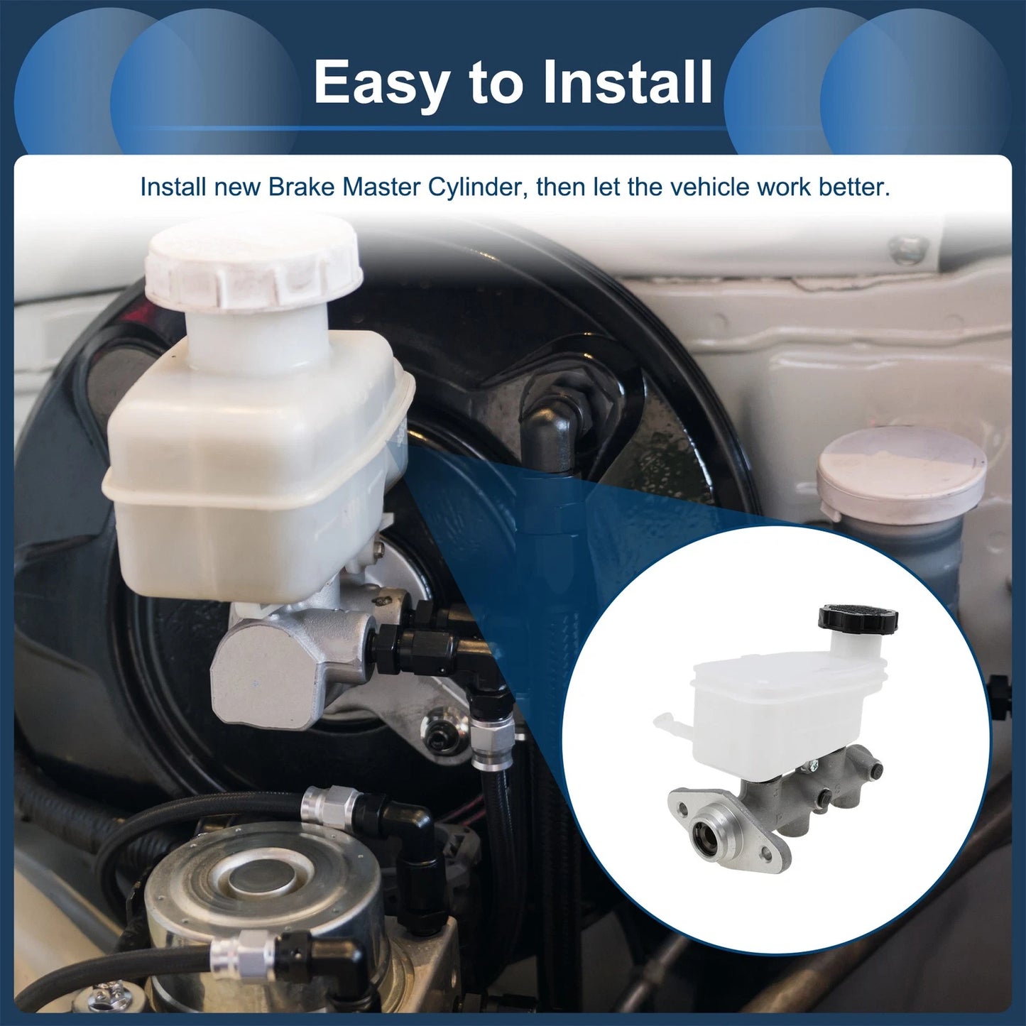 Brake Master Cylinder with Reservoir for Hyundai Getz (2005-2009)