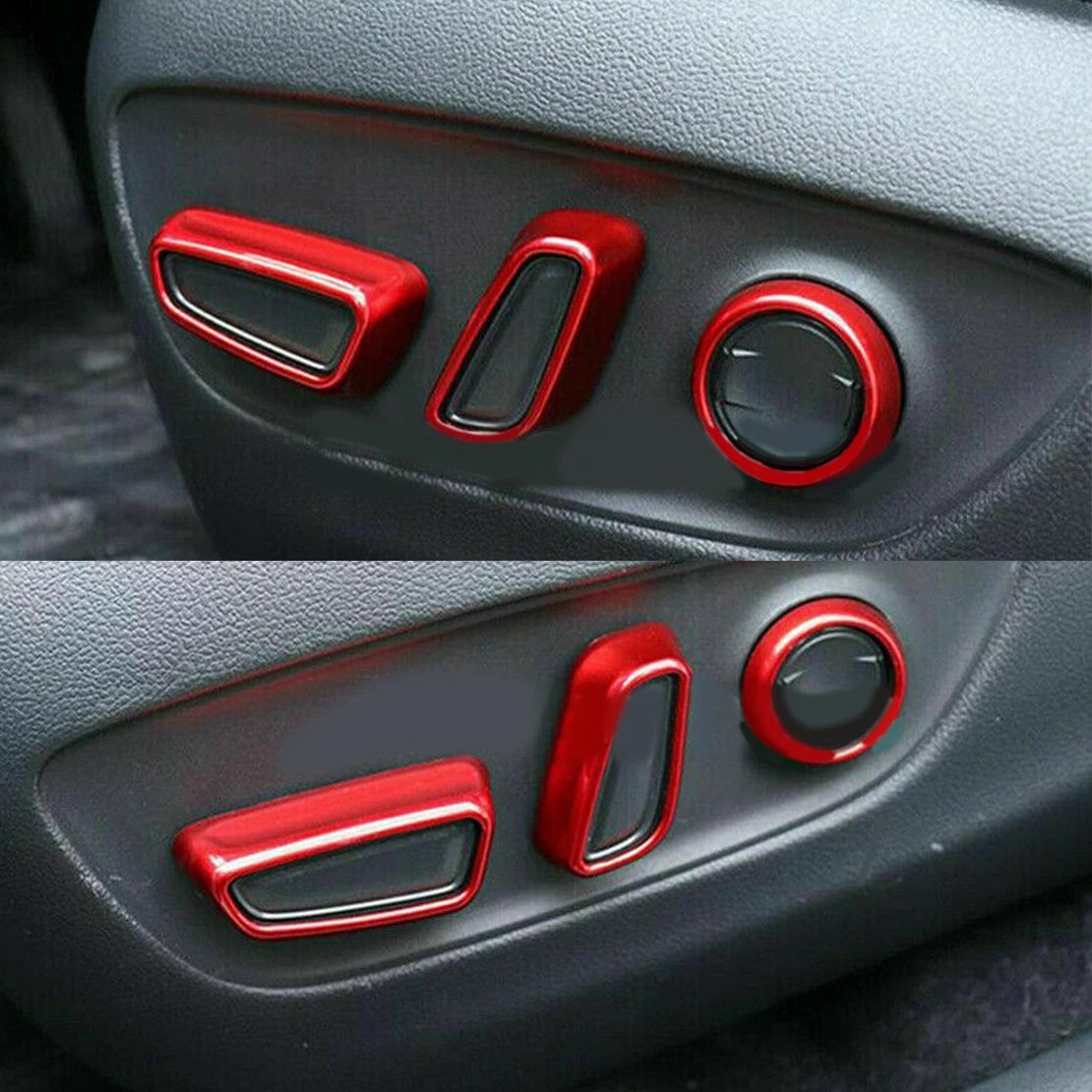 6 x Door Seat Adjust Switch Knob Cover Trim for Toyota Camry