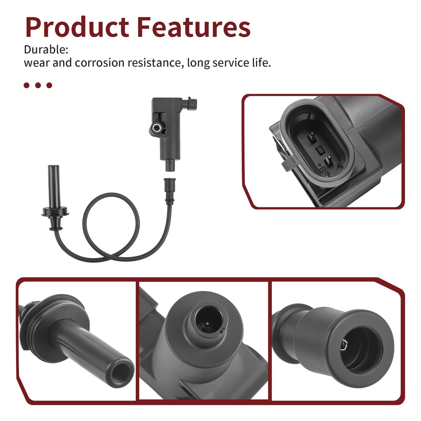Ignition Coil + Cable Wire + Plug Cap for Hisun UTV Axis