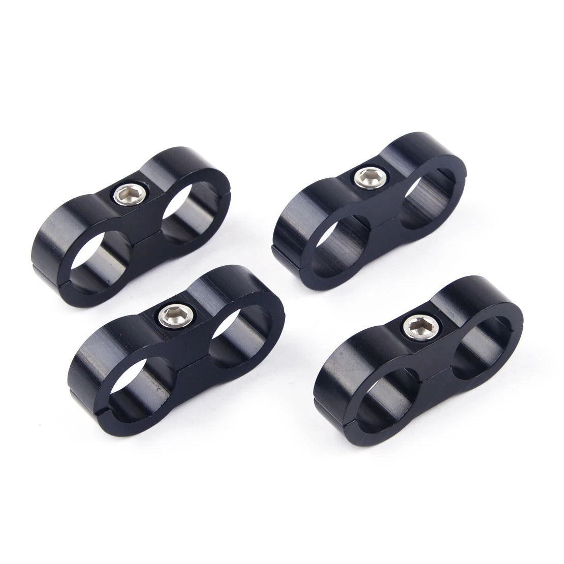 Braided AN10 Separator Clamp 4x Alloy Blue/Black