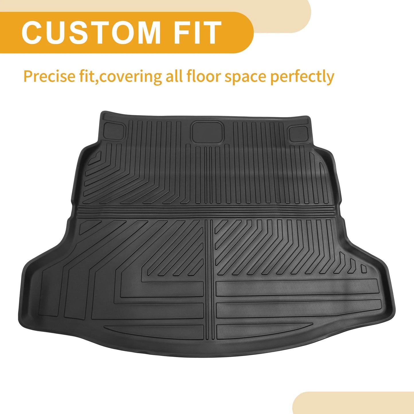 Cargo Liner Rear Trunk Mat for Honda Civic (2022-2024) Irregular Stripes TPE