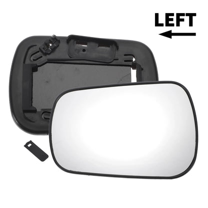 Left Side White Mirror Glass for Ford Fiesta (2002-2005)
