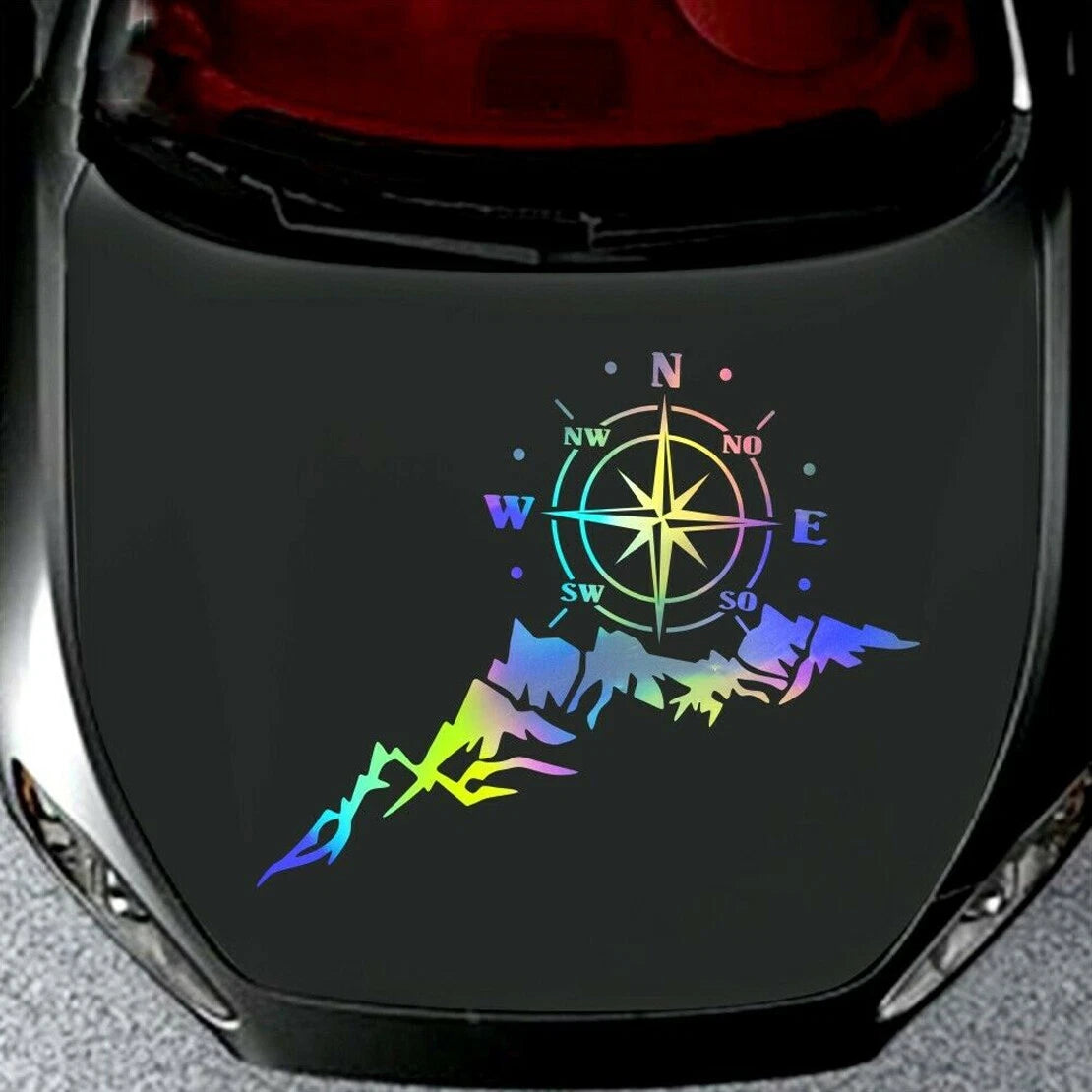 Compass Mountain Decal Graphics Sticker for SUV Car Hood Body Side Door