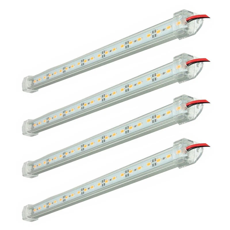 4 x 5630 LED Strip Light Bar Waterproof Warm White for Boat Caravan Camping