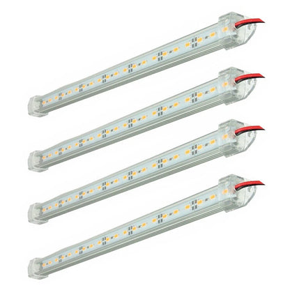 4 x 5630 LED Strip Light Bar Waterproof Warm White for Boat Caravan Camping