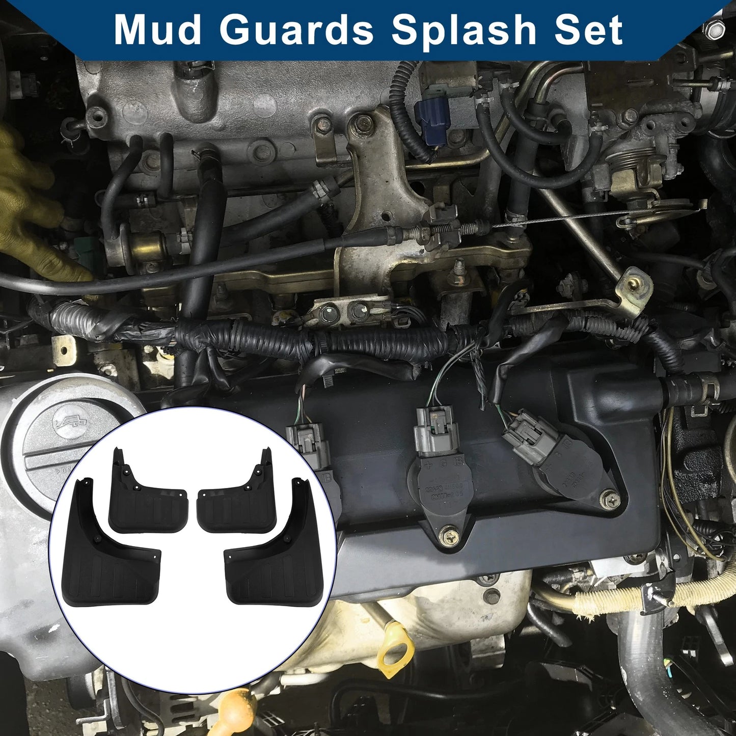 Mud Flaps Splash Guards for Mercedes-Benz GLK260 (2008-2013)