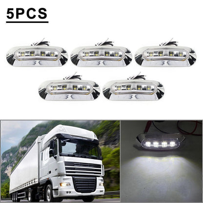5 x 4 LED Side Clearance Marker Lights for Truck Trailer Pickup 12V 24V