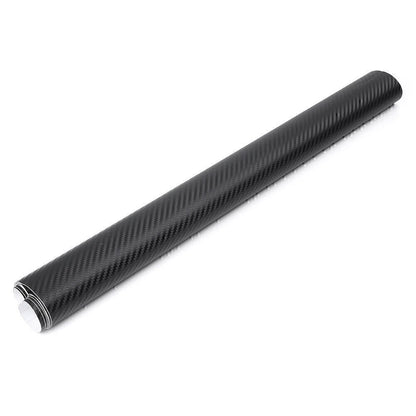 3D Carbon Fiber Vinyl Wrap Sticker for Motorcycle - Matte Black (All Years)
