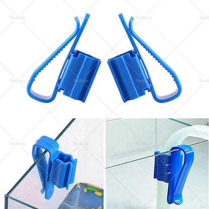 Aquarium Fish Tank Mount Pipe Filtration Clips for Hose Clamp Holder