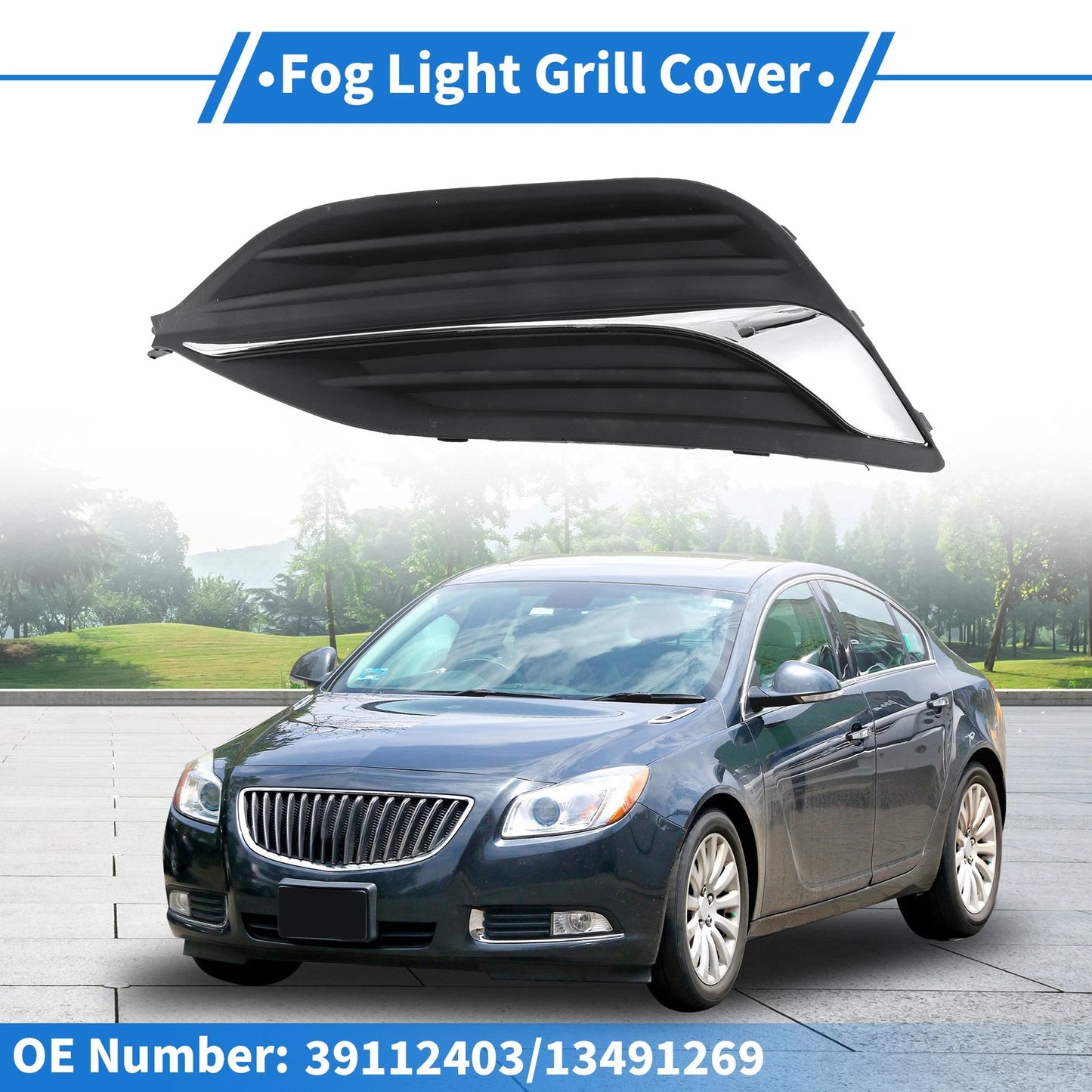 1 Pc Fog Light Grill for Buick Regal (2017–2020)
