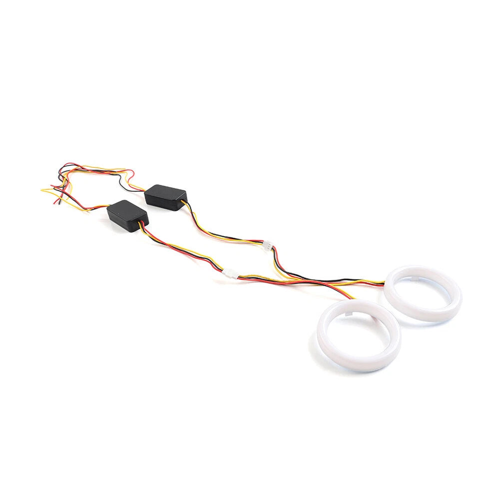 95MM White Amber Switchback LED Halo Rings for Car Headlight Retrofit