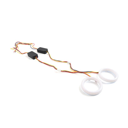 95MM White Amber Switchback LED Halo Rings for Car Headlight Retrofit