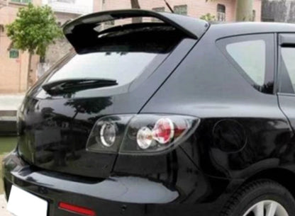 Unpainted LED Rear Roof Window Spoiler for 2006-2012 Mazda 3 Hatchback