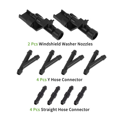 Windshield Washer Nozzle & Hose Connector for Honda (2016-2023)