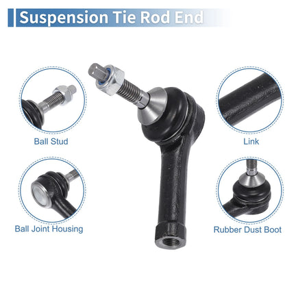 2 x Front Outer Tie Rod End Links for Ford Explorer, Ford Flex (2006-2019)