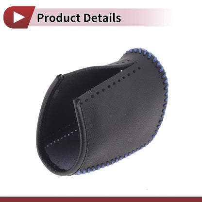 Gear Shift Knob Cover Black Blue Faux Leather for Dodge Journey (2011-2020)