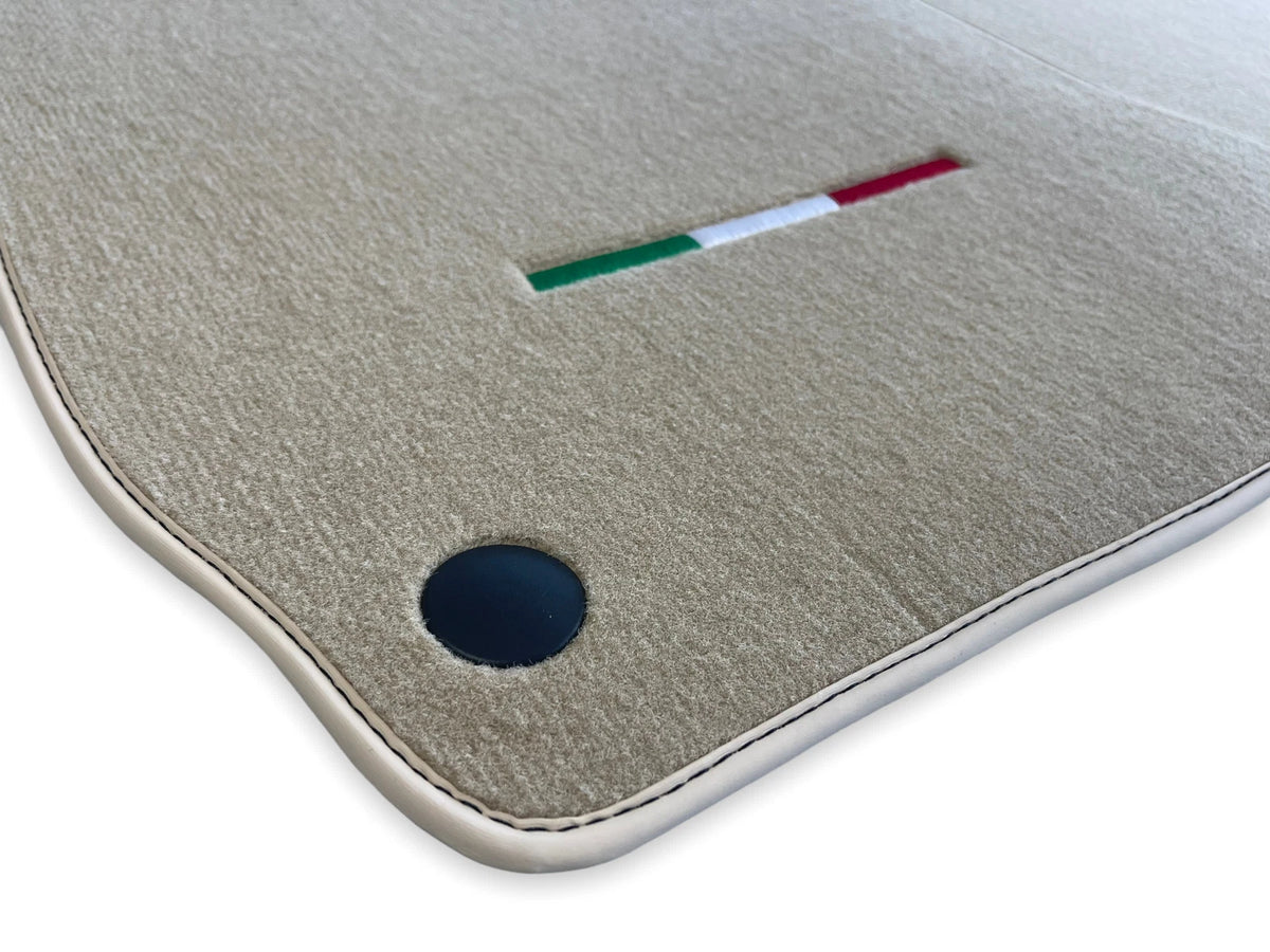 Beige Floor Mats for Maserati Quattroporte with Emblem LHD (New)