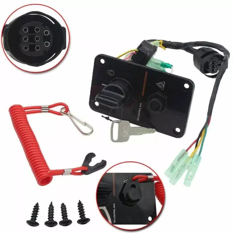 Outboard Key Switch Assembly Panel for Yamaha 704 Series